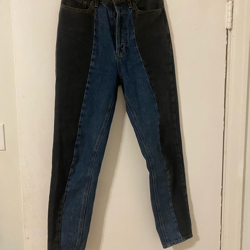 PacSun Two-Tone high rise jeans